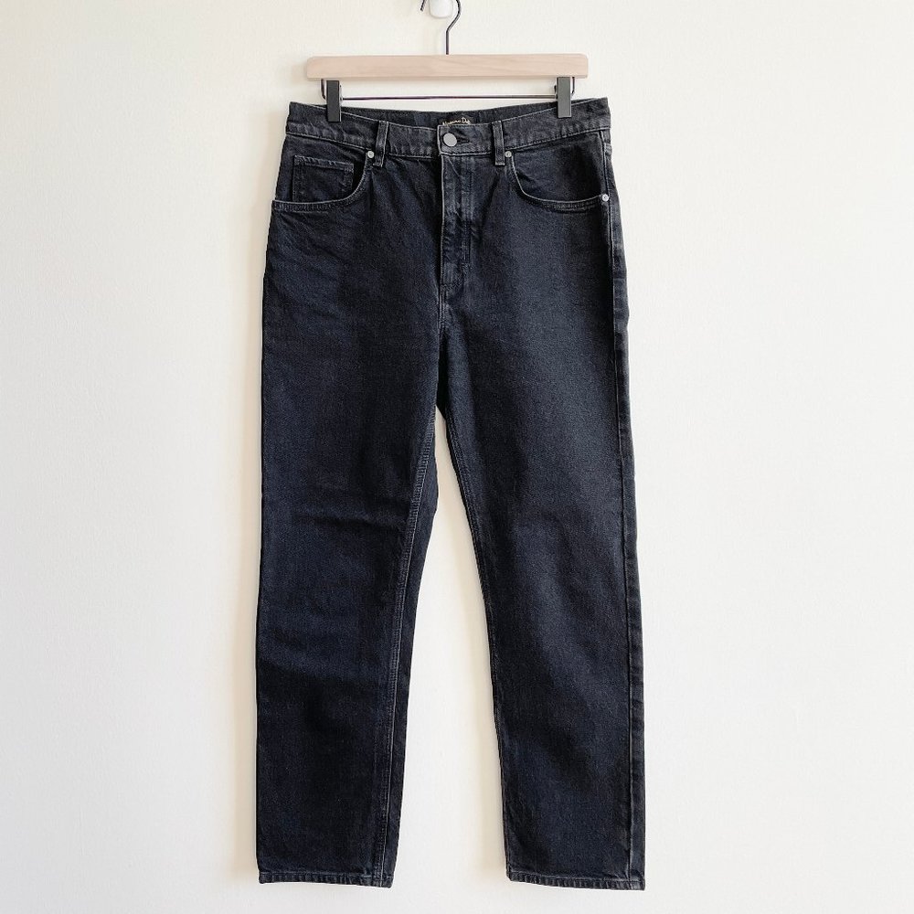 Massimo Dutti High Rise Black Jeans Women US Size 8